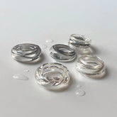 メタル ミックス アクリル リング (5Type) ring younglong-seoul